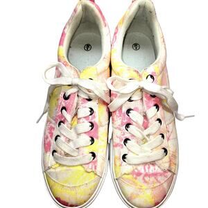 Hbeylia 9 Low Top Fashion Women's Tennis Shoe White Pink Athletic Sneaker